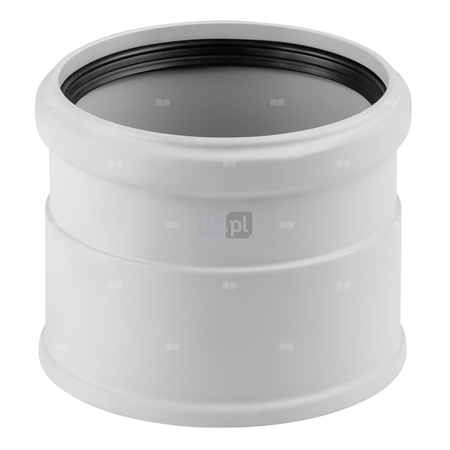 Mufa nasadowa MAGNAPLAST SKOLAN safe dBA, PP (biały), DN 56 (ww x ww), do kanalizacji