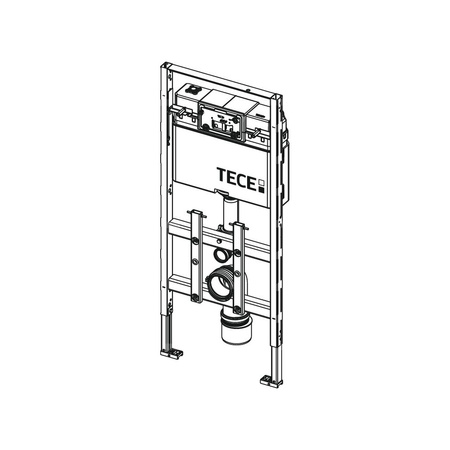 Stelaż podtynkowy do WC TECE lux, 1120 x 500 x 160 mm, regulowana wysokość, ze spłuczką