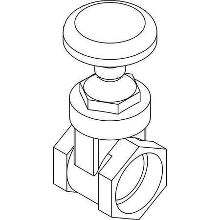 Zasuwa odcinająca brąz, przył. 1 1/2'' dł.80mm szer.80mm WILO