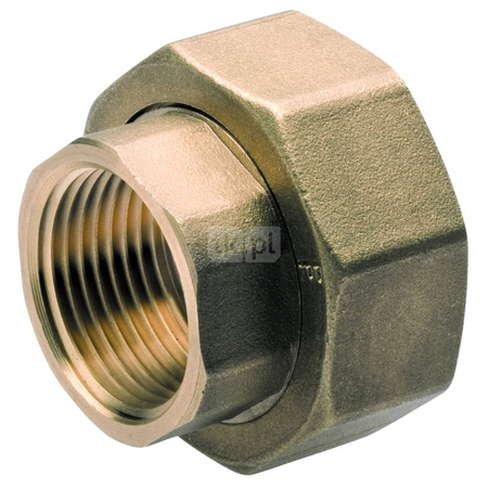 Śrubunek do pompy 6/4"x1" mosiężny żółty