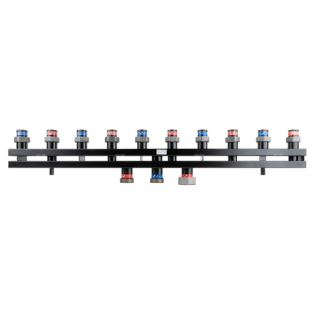 Rozdzielacz do instalacji c.o. AFRISO KSV 125-5 GZ 2'', 5-obieg. Nakrętka 1 1/2'', max. 160 kW