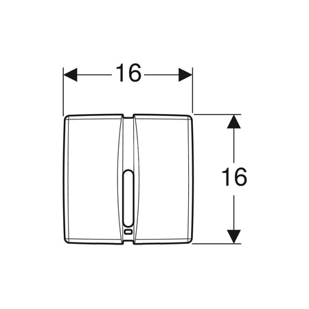 Płytka przykrywająca Geberit z cynkowego odlewu ciśnieniowego: Chrom matowy