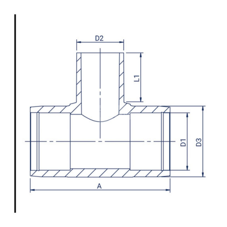 Trójnik redukcyjny elektrooporowy PE100RC d 160/125 FOX