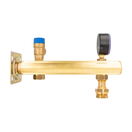 Zespół przyłączeniowy AFRISO BSB 3/4'' GW x szybkozłącze, max. 6 bar + wskaźnik ciśnienia