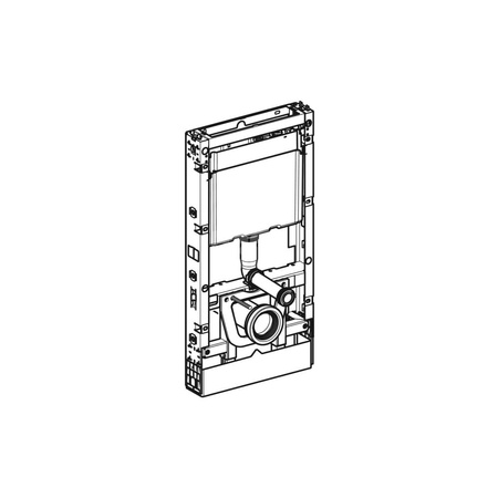 Pokrywa spłuczki do modułu sanitarnego Geberit Monolith do WC: Aluminium szczotkowane