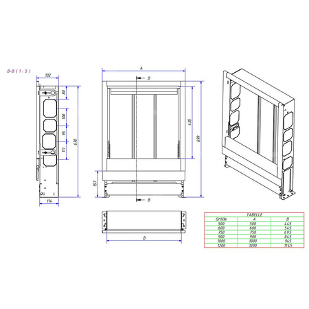 Szafka podtynkowa, stalowa, lakierowana biała VSU-3