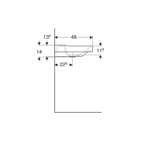 Korek odpływowy GEBERIT Clou tworzywo sztuczne chrom