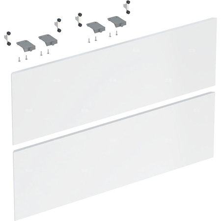 Zestaw frontów szuflad do dolnej szafki pod umywalkę GEBERIT ONE, kol. biały wysoki połysk szer.750 mm