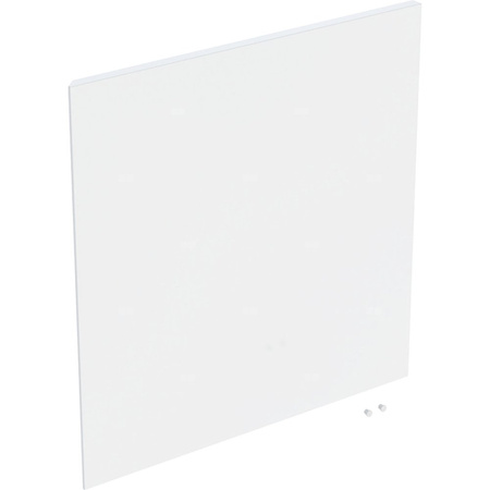 Drzwi do kwadratowej wysokiej szafki z jednymi drzwiami GEBERIT iCon, kol. biały wysoki połysk szer.450 mm