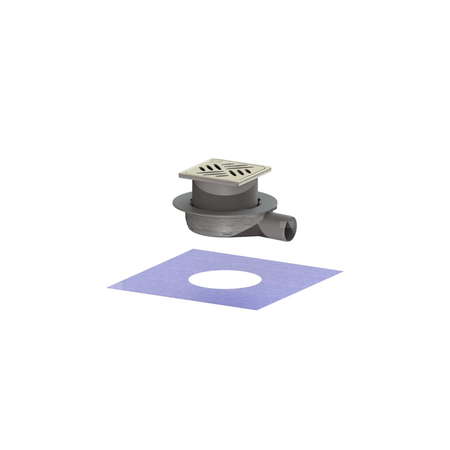 Wpust Ultraflat 79 DN 50 z nasadką z rusztem szczelinowym 