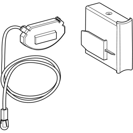 Zestaw modułów elektronicznych Geberit do baterii umywalkowych Piave i Brenta, montaż naścienny