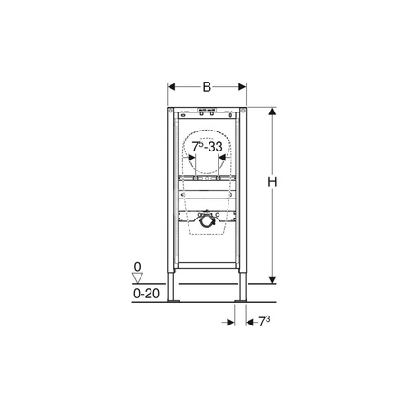 Zestaw prętów gwintowanych Geberit do pisuaru (2 szt.)