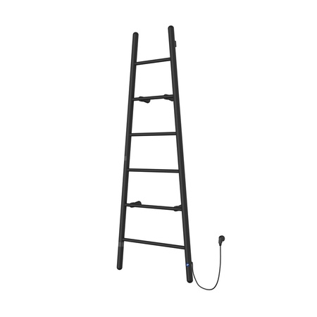 Grzejnik elektryczny (suszarka) INSTAL-PROJEKT ESCADA ELECTRO 1, wym. 1600/600 mm, kolor czarny mat,  moc 170 W