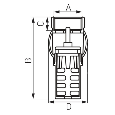 Zawór zwrotny FERRO z mosiężnym koszem ssącym 5/4'' GW PN 10 max. 100'C
