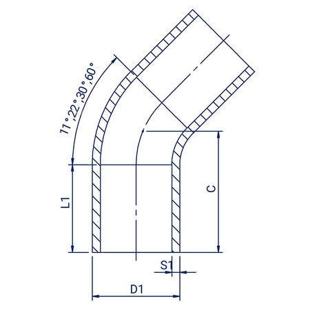 Łuk 45 st. PE100 SDR11 450x40,9