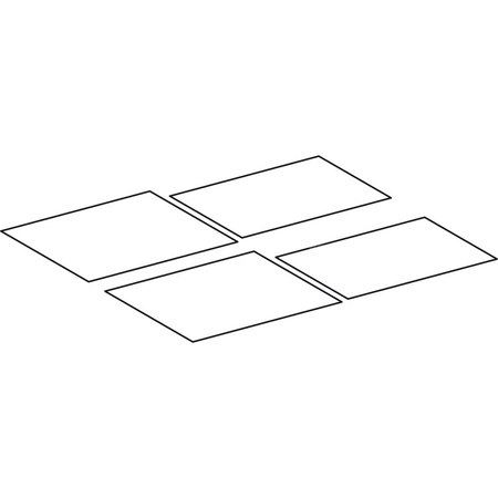 Zestaw mat antypoślizgowych Geberit do dolnej szafki pod umywalkę Xeno² (4 szt.): Szerokość umywalki=140cm