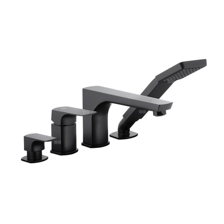 Bateria wannowa stojąca KFA Armatura MOKAIT, kolor czarny