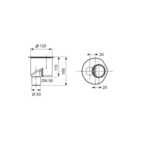 TECEdrainline - Syfon odpływowy prosty