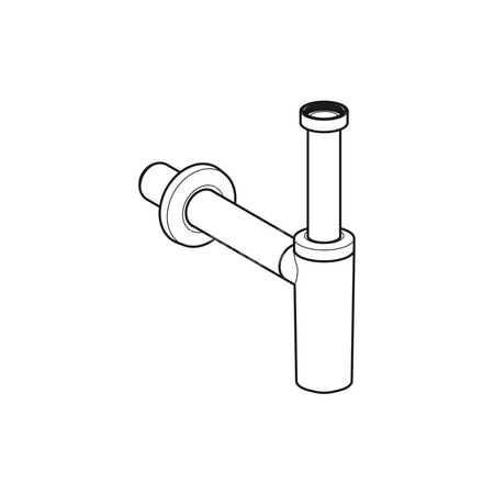 Króciec wlotowy Geberit z nakrętką: Biały-alpin