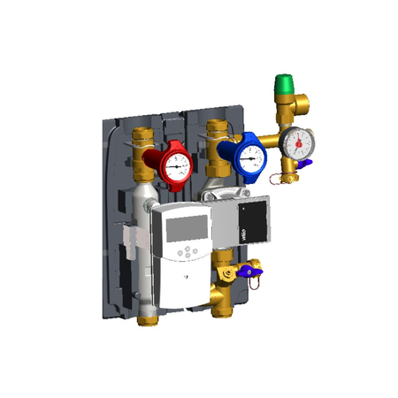 Solarna grupa pompowa, pompa 130mm, z separatorem powietrza i sterownikiem solarnym FBS8010CE2-16 UPM3 15-75