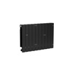 Grzejnik żeberkowy KFA Armatura ADR500/10 aluminium, podłączenie boczne 570 x 805 mm, kolor czarny