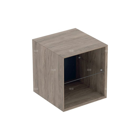 Element boczny Geberit ONE: 45x49.2x47cm, Orzech włoski hickory / Melamina, struktura drewna