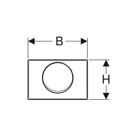 Zestaw popychaczy Geberit do spłuczki podtynkowej Sigma