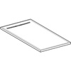 Brodzik prostokątny Geberit Sestra: 120x90x4cm, Biały / Struktura łupka