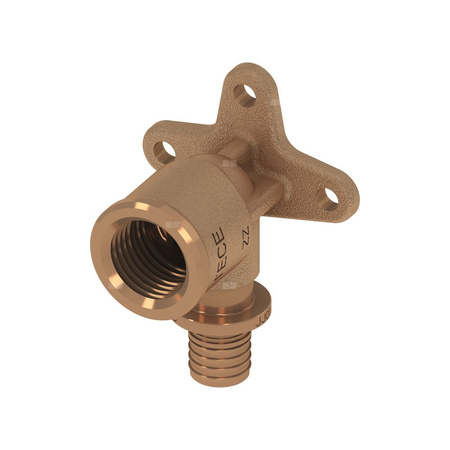 Kolano naścienne 90' TECE flex, brąz, 16 mm x 1/2'' (zz x GW)
