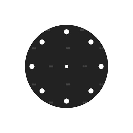 Uszczelka flanszy fi 180 mm z otworem do montażu anody magnezowej