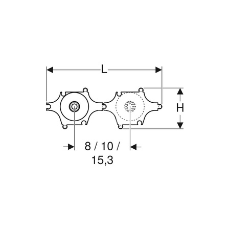 Zestaw pomocniczy do montażu przyłącza uniwersalnego prostego