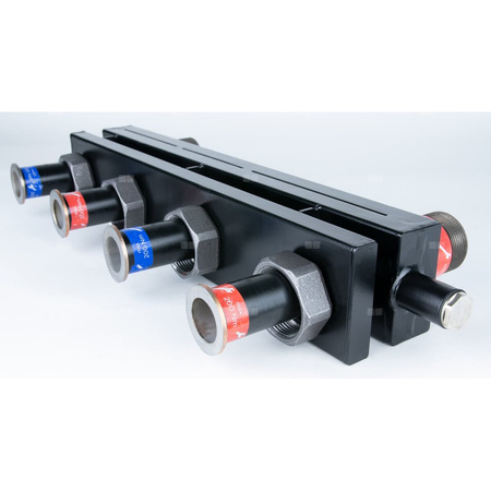 Rozdzielacz do instalacji c.o. AFRISO KSV 125-2 HW GZ 1 1/2'', 2-obieg. Nakrętka 1 1/2'', max. 70 kW