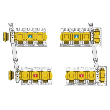 Zespół rozdzielaczy 1 1/4" x 12 3/4" GZ