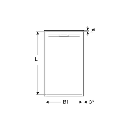 Pokrywa odpływu Geberit Sestra: grafit/struktura łupka
