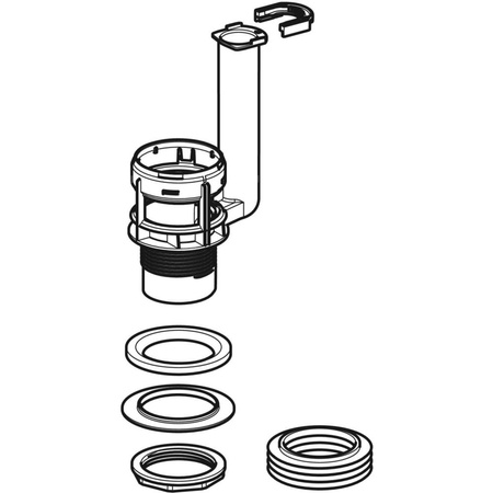 Gniazdo zaworu spustowego Geberit do zaworu spustowego typ 290
