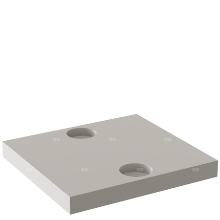 Płytka ślizgowa PEHD 75x100x15mm DN65 PEHD75