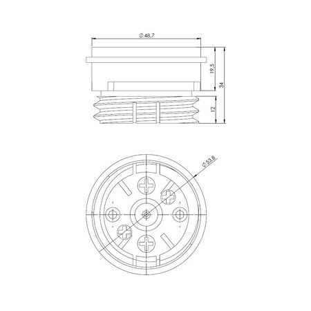 Zestaw przedłużający kasety podtynkowej do RTL-Box 324 Vario