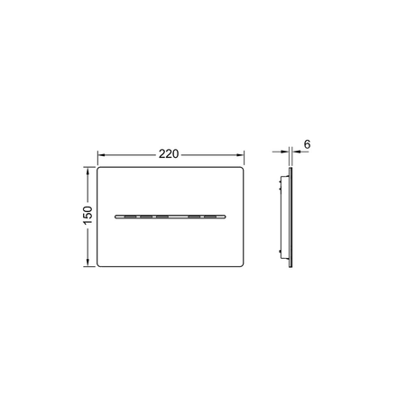 Mechanizm spłukujący elektroniczny do WC TECE solid, biały mat 12 V