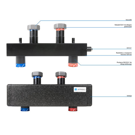 Sprzęgło hydrauliczne HW, do rozdzielacza KSV 125 70 kW