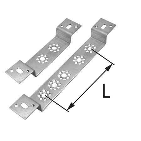 Płytka montażowa odsadzona metalowa podwójna L = 50 mm