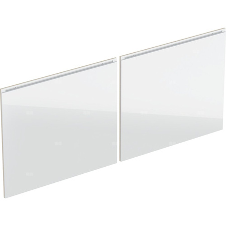 Zestaw frontów szuflad do szafki pod umywalkę podwójną GEBERIT, kol. biały szer.1200 mm
