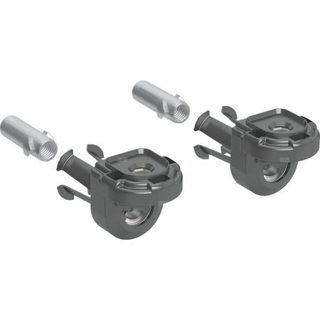 EFF3 Zestaw krytych mocowań miski WC, napęd bagnetowy (2 szt.)