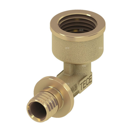 Mufa przejściowa 90' TECE flex, brąz, 50 mm x 1 1/2'' (zz x GW)
