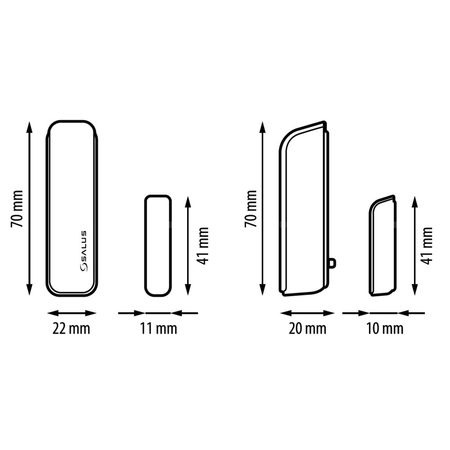 Salus czujnik otwarcia drzwi lub okien SW600, bateryjny