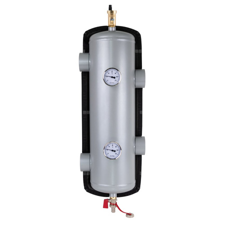 Sprzęgło hydrauliczne ocieplone BLH 822, 200 kW, 4x GW G2'', 6x GW G1/2'' odpowietrznik automatyczny, zawór spustowy, termometry, tuleja zanurzeniowa, korek