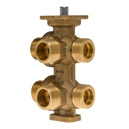 Zawór regulacyjny Zawór 6-drogowy TA-6 DN 15 DZR kvs=2.8