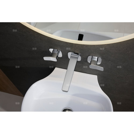 MALAGA CHROM bateria umywalkowa podtynkowa 3-otworowa