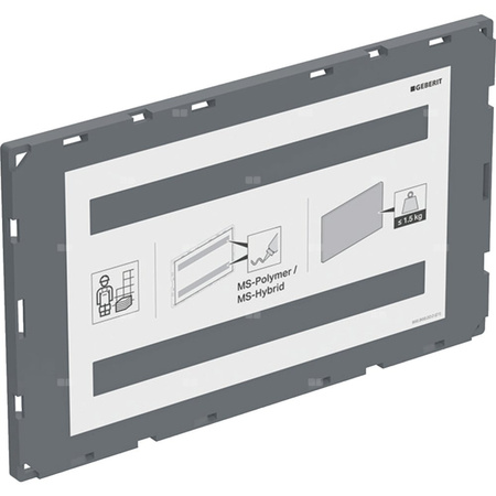 Płytka nośna Geberit do płyty przykrywającej Sigma, zlicowana z powierzchnią ściany