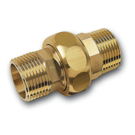 Śrubunek SANHA PURAFIT z uszczelką trzyczęściowy, Cu, 1'' (GZ)