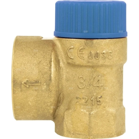 Zawór bezpieczeństwa AFRISO MSW sprężynowy mosiądz 6 bar GW x GW 3/4'' x 1''